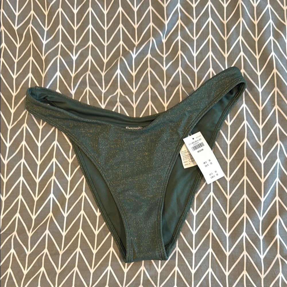 Abercrombie & Fitch Green Bikini Bottom